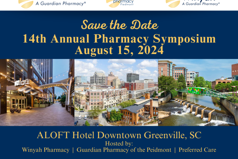 14th Annual Pharmacy Symposium hosted by Winyah Pharmacy, Guardian Pharmacy of the Piedmont, and Preferred Care Pharmacy on August 15th, 2024